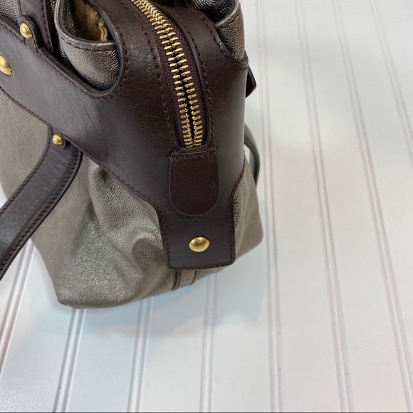 Salvador Ferragamo Pewter & Brown shoulder bag - Picture 5 of 15